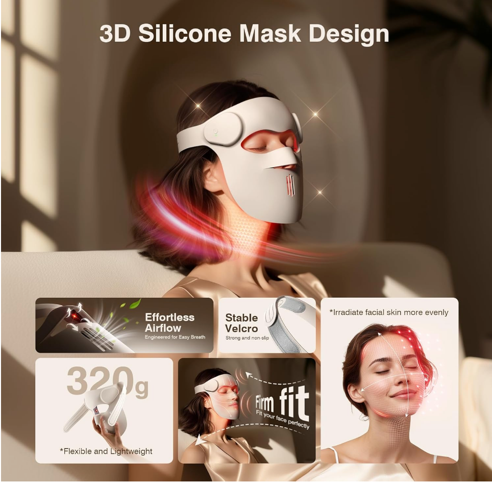 ScandicGlow Premium LED Light Therapy Maske